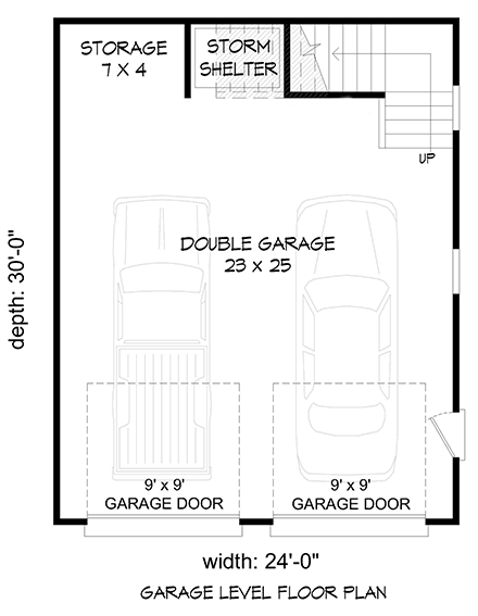 Cape Cod, Country, Ranch, Saltbox, Traditional 2 Car Garage Plan 81708 First Level Plan