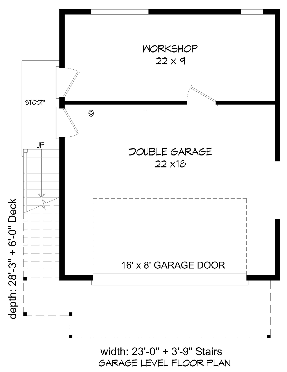 Coastal, Contemporary, Modern Garage-Living Plan 81728 with 1 Beds, 1 Baths, 1 Car Garage Level One