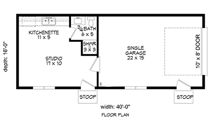 Country, Traditional 1 Car Garage Apartment Plan 81752 First Level Plan