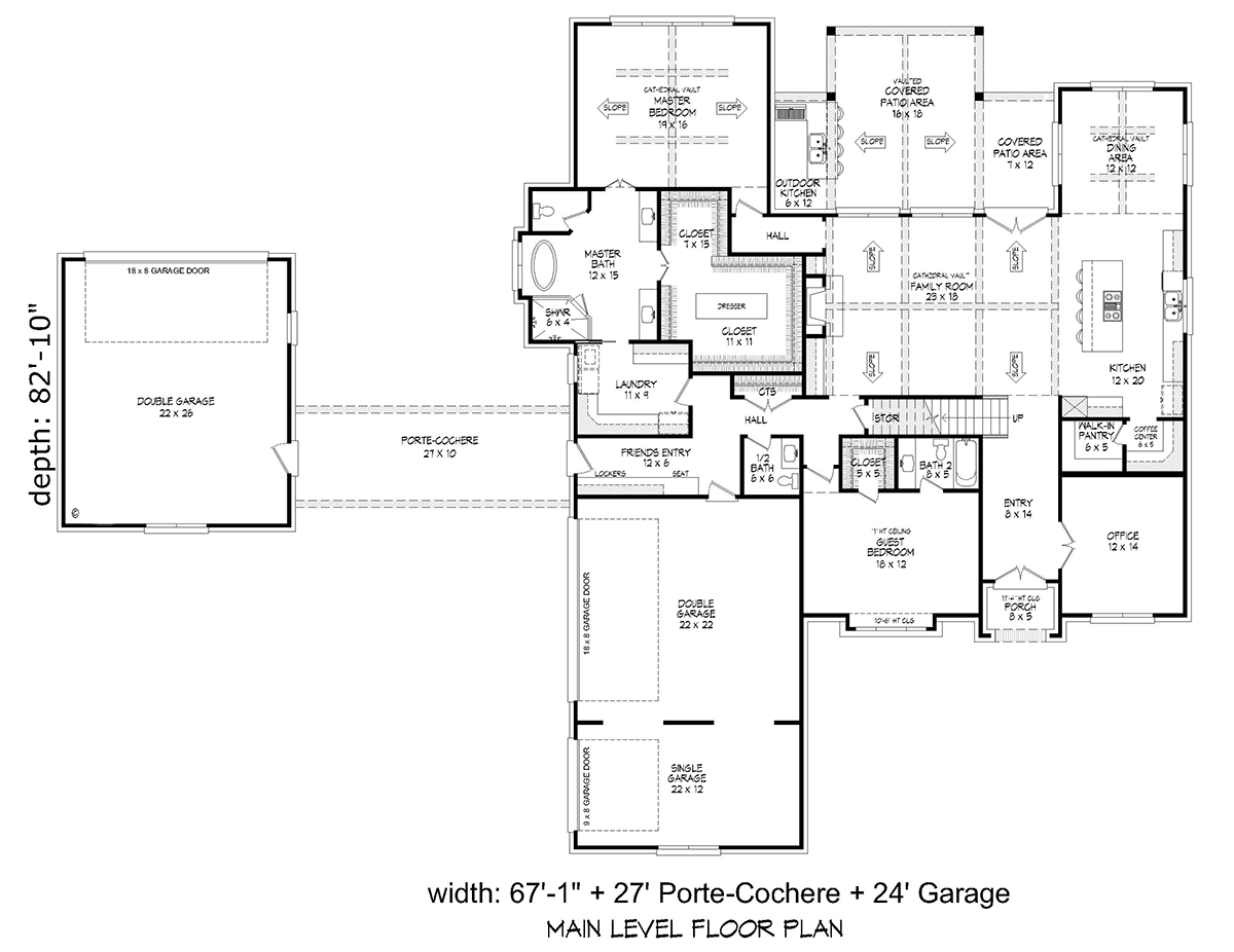 House Plan 81754 - Traditional Style with 4962 Sq Ft, 5 Bed, 4 Ba 