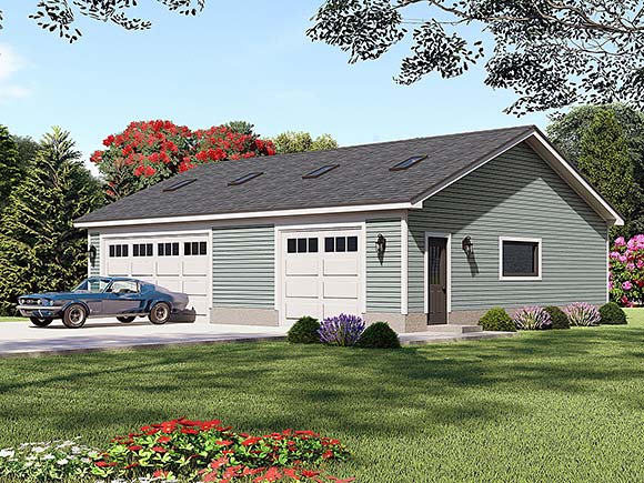 Country 2 Car Garage Apartment Plan 81757 Elevation