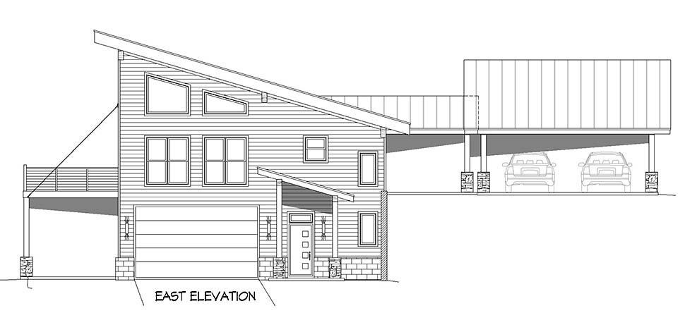 Contemporary, Modern Plan with 2356 Sq. Ft., 2 Bedrooms, 3 Bathrooms, 2 Car Garage Picture 4