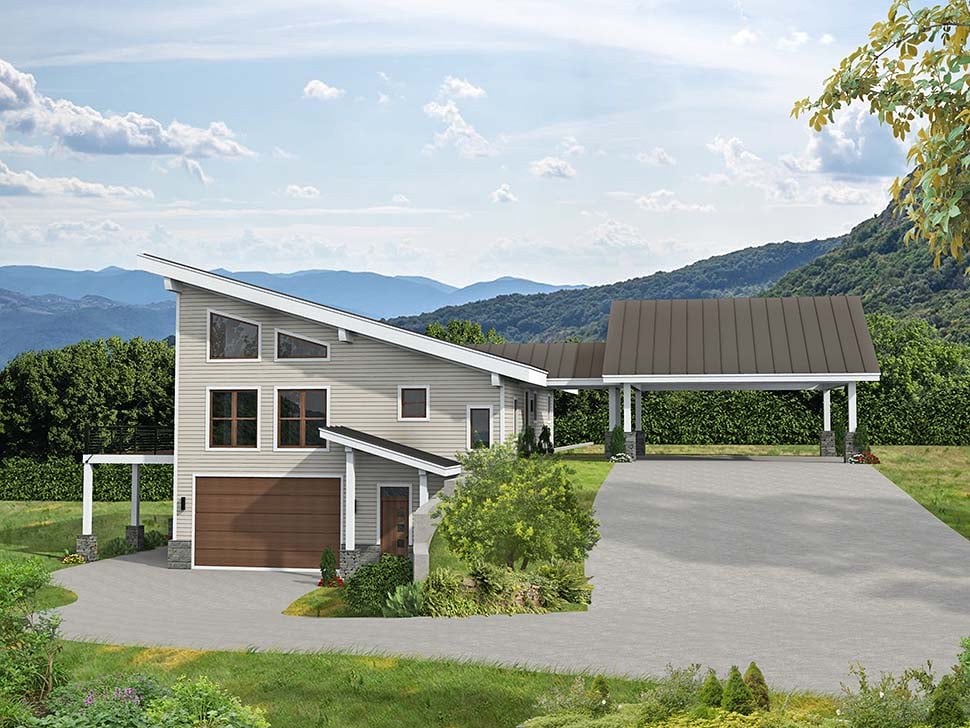 Contemporary, Modern Plan with 2356 Sq. Ft., 2 Bedrooms, 3 Bathrooms, 2 Car Garage Picture 5