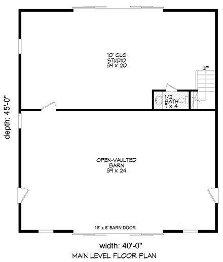 Barndominium, Country, Farmhouse 4 Car Garage Plan 81788 First Level Plan