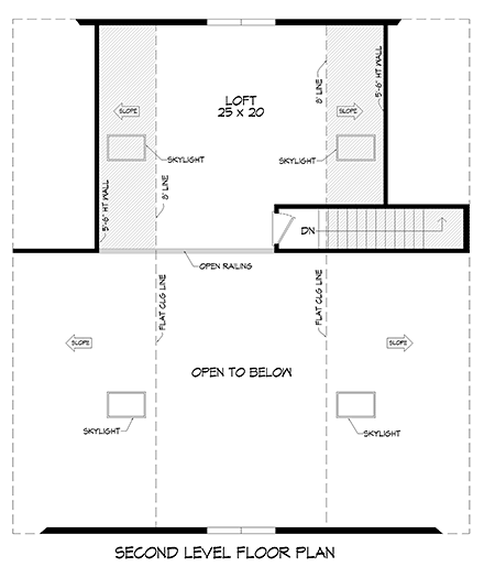Barndominium, Country, Farmhouse 4 Car Garage Plan 81788 Second Level Plan