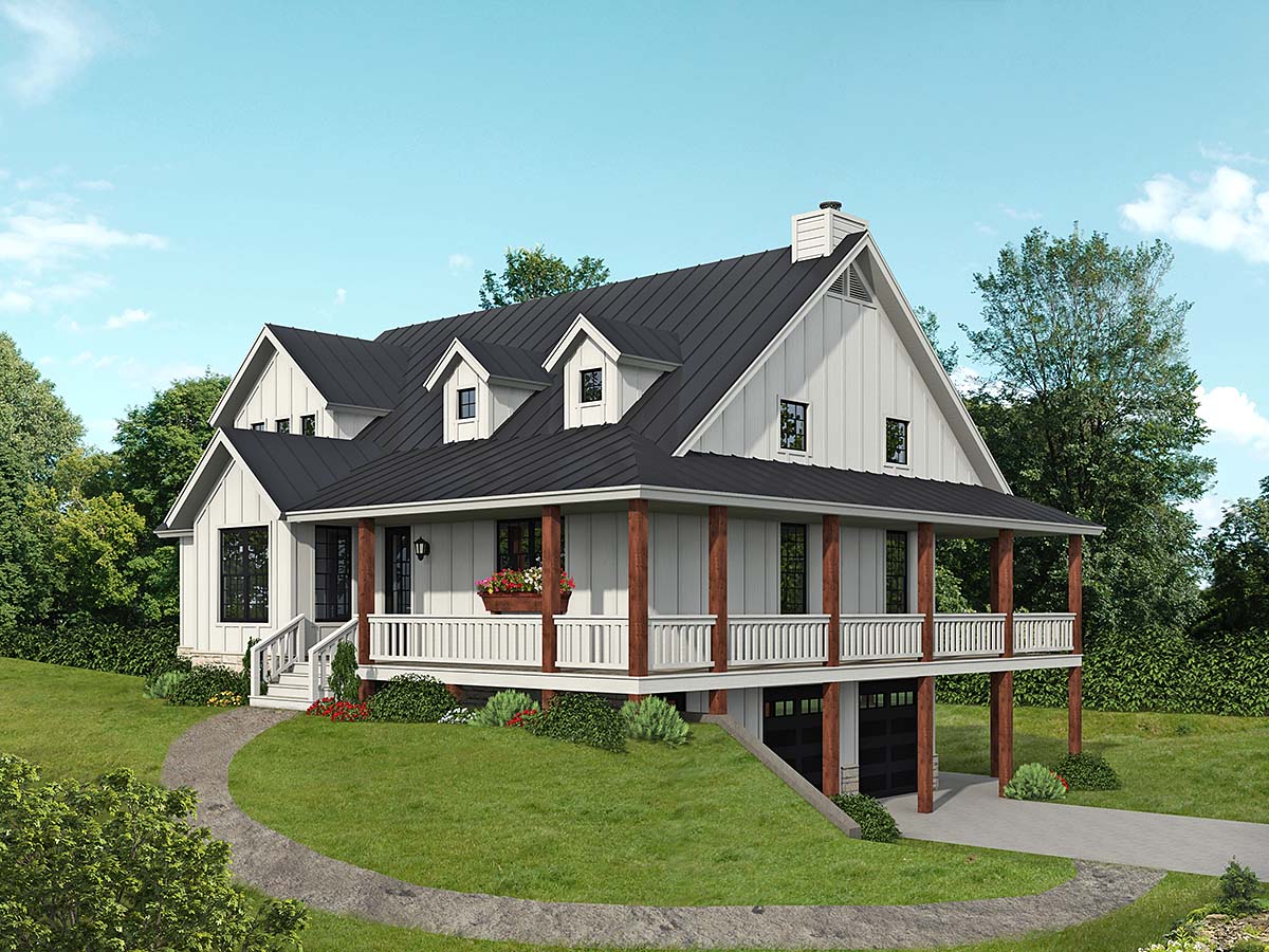 House Plan 81790 - Traditional Style with 2400 Sq Ft, 3 Bed, 2 Ba