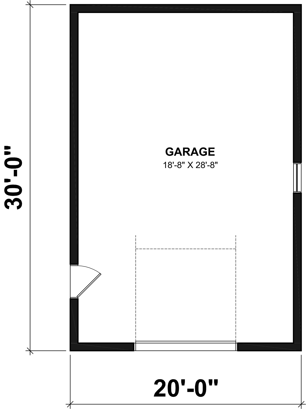 Country, Craftsman, Farmhouse 1 Car Garage Plan 81808 Level One