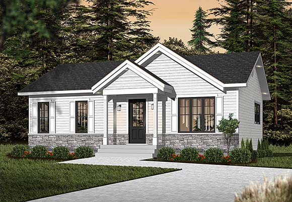 Country, Craftsman, Farmhouse, Ranch, Traditional House Plan 81810 with 4 Beds, 2 Baths Elevation