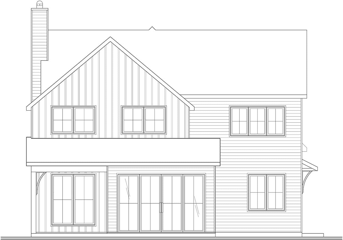 Plan with 2150 Sq. Ft., 3 Bedrooms, 2 Bathrooms, 1 Car Garage Picture 2