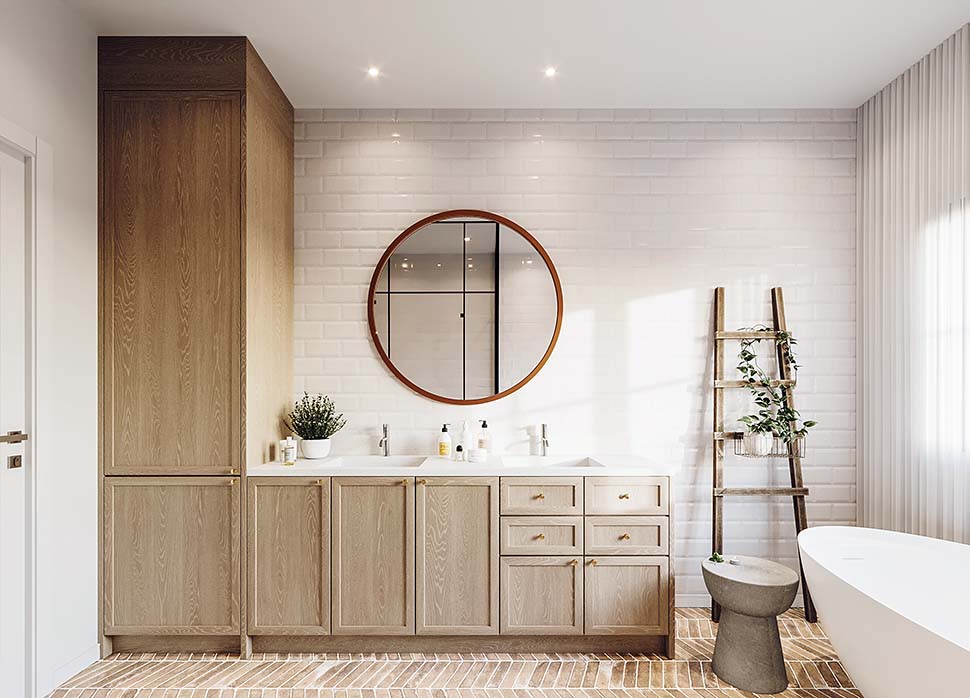 Plan with 2150 Sq. Ft., 3 Bedrooms, 2 Bathrooms, 1 Car Garage Picture 17