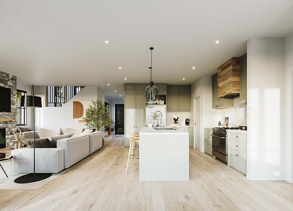 Plan with 2150 Sq. Ft., 3 Bedrooms, 2 Bathrooms, 1 Car Garage Picture 5