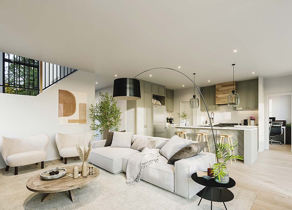 Plan with 2150 Sq. Ft., 3 Bedrooms, 2 Bathrooms, 1 Car Garage Picture 8