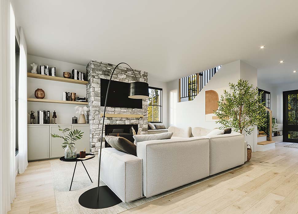 Plan with 2150 Sq. Ft., 3 Bedrooms, 2 Bathrooms, 1 Car Garage Picture 9