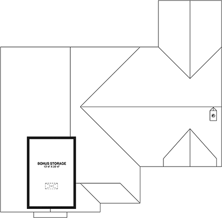 Country, Farmhouse, Ranch House Plan 81818 with 3 Beds, 2 Baths, 1 Car Garage Second Level Plan