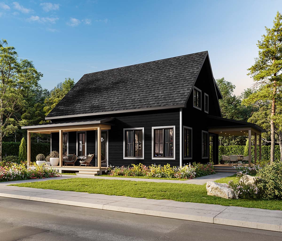 Cape Cod, Country, Farmhouse, Traditional Plan with 2826 Sq. Ft., 5 Bedrooms, 3 Bathrooms Picture 2