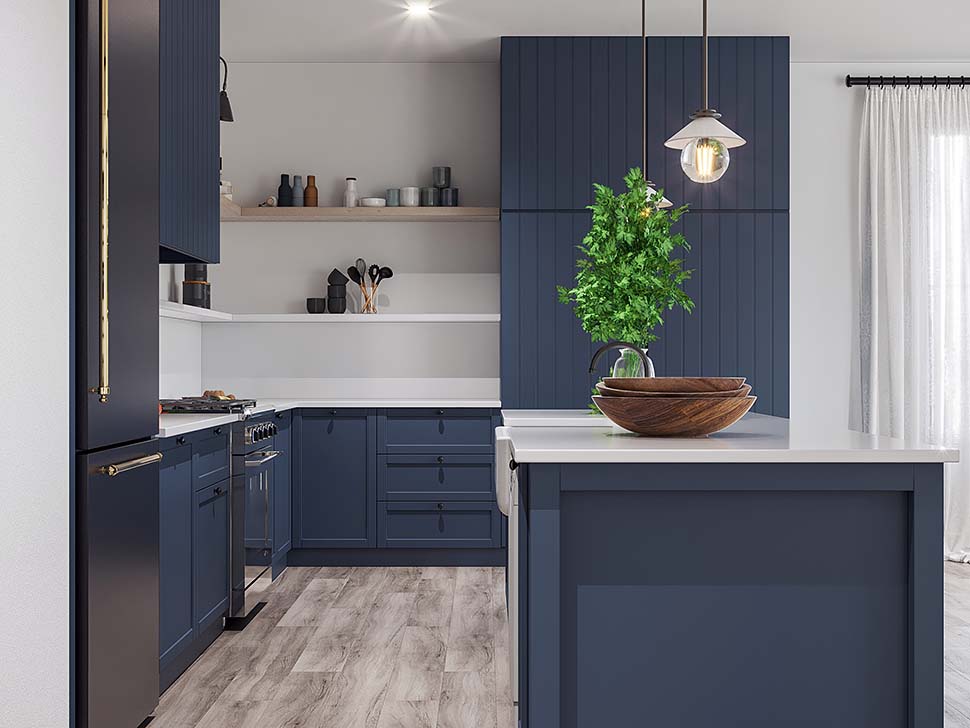 Bungalow, Contemporary, Modern Plan with 1555 Sq. Ft., 2 Bedrooms, 1 Bathrooms, 1 Car Garage Picture 12