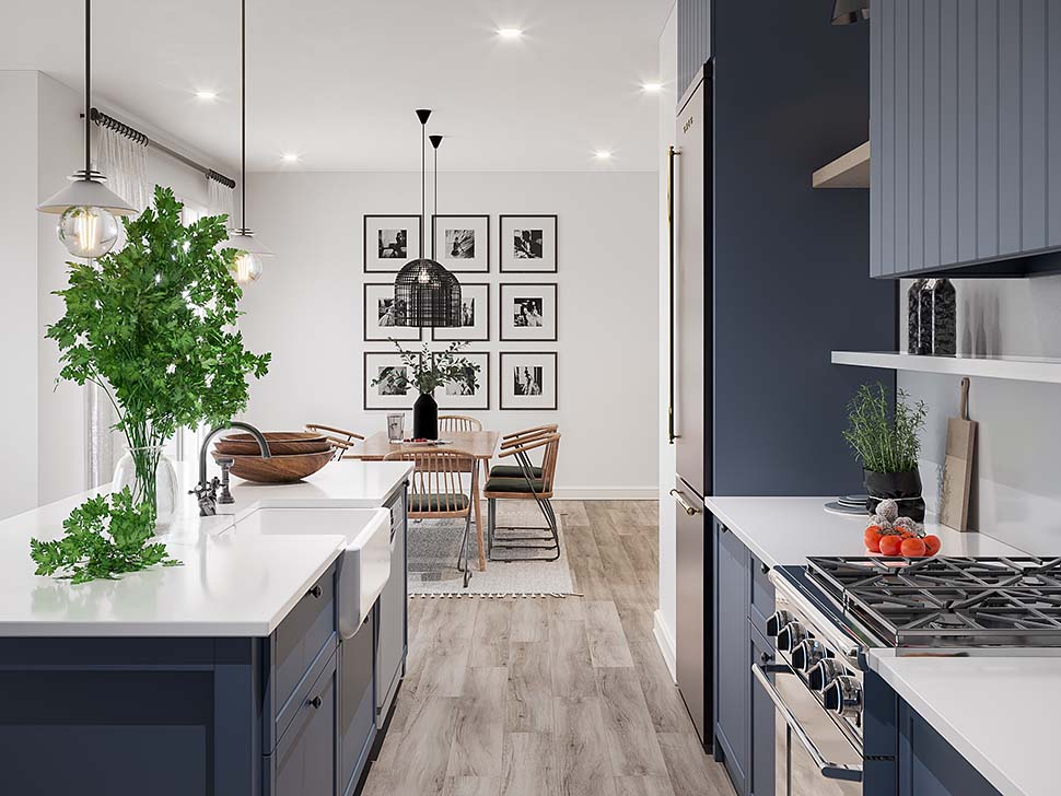 Bungalow, Contemporary, Modern Plan with 1555 Sq. Ft., 2 Bedrooms, 1 Bathrooms, 1 Car Garage Picture 13