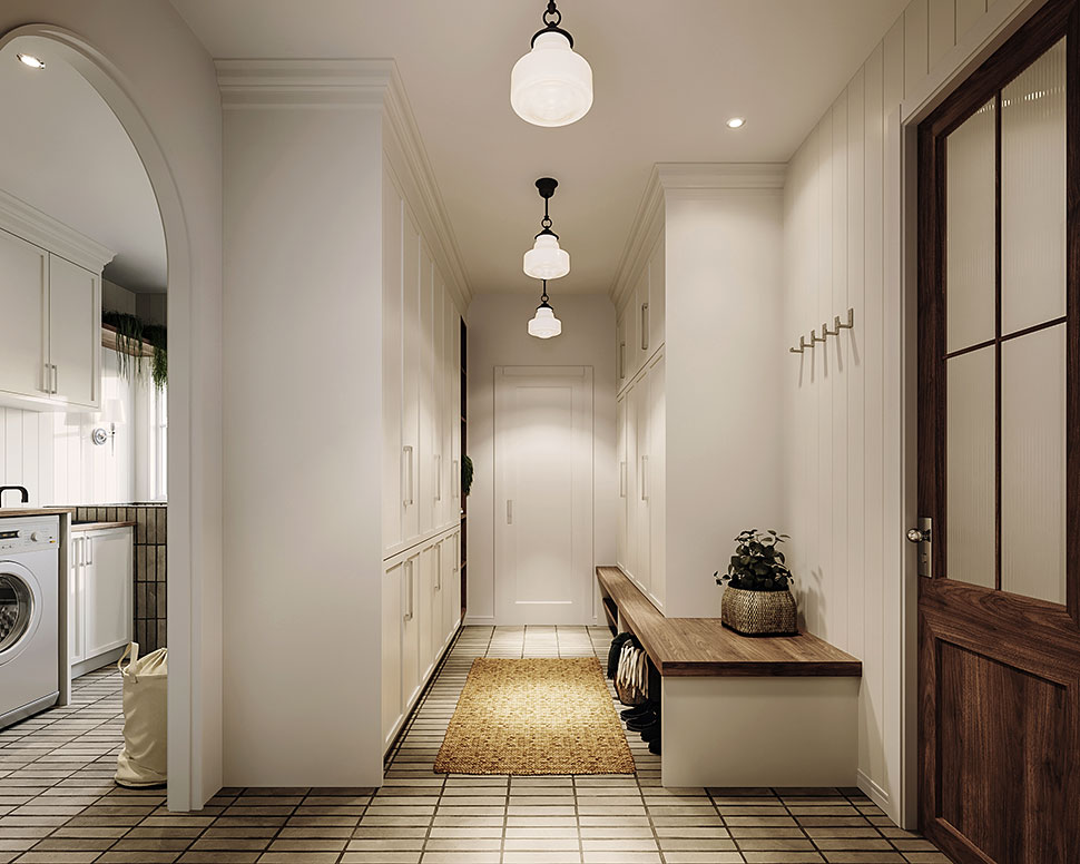 Craftsman, Farmhouse, French Country, Ranch Plan with 2660 Sq. Ft., 3 Bedrooms, 3 Bathrooms, 1 Car Garage Picture 25