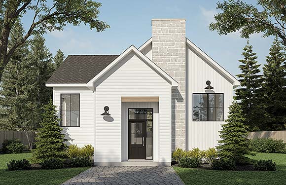 Country, Farmhouse House Plan 81853 with 3 Beds, 2 Baths Elevation
