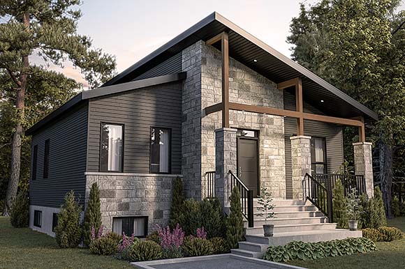 Contemporary, Modern House Plan 81871 with 3 Beds, 3 Baths Elevation
