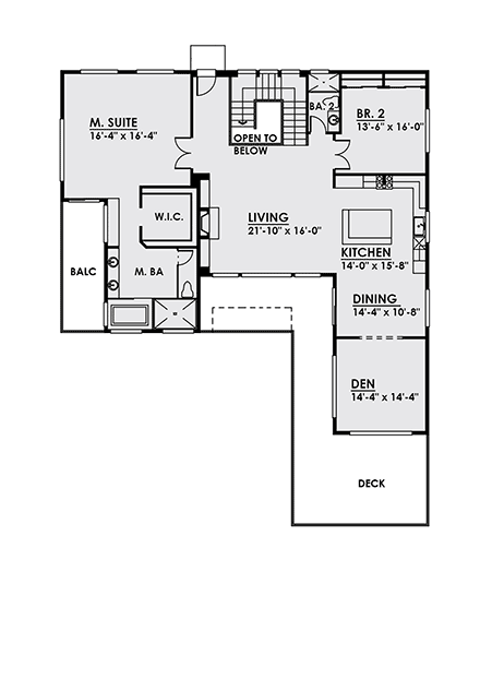 Contemporary, Modern House Plan 81911 with 3 Beds, 4 Baths, 3 Car Garage First Level Plan