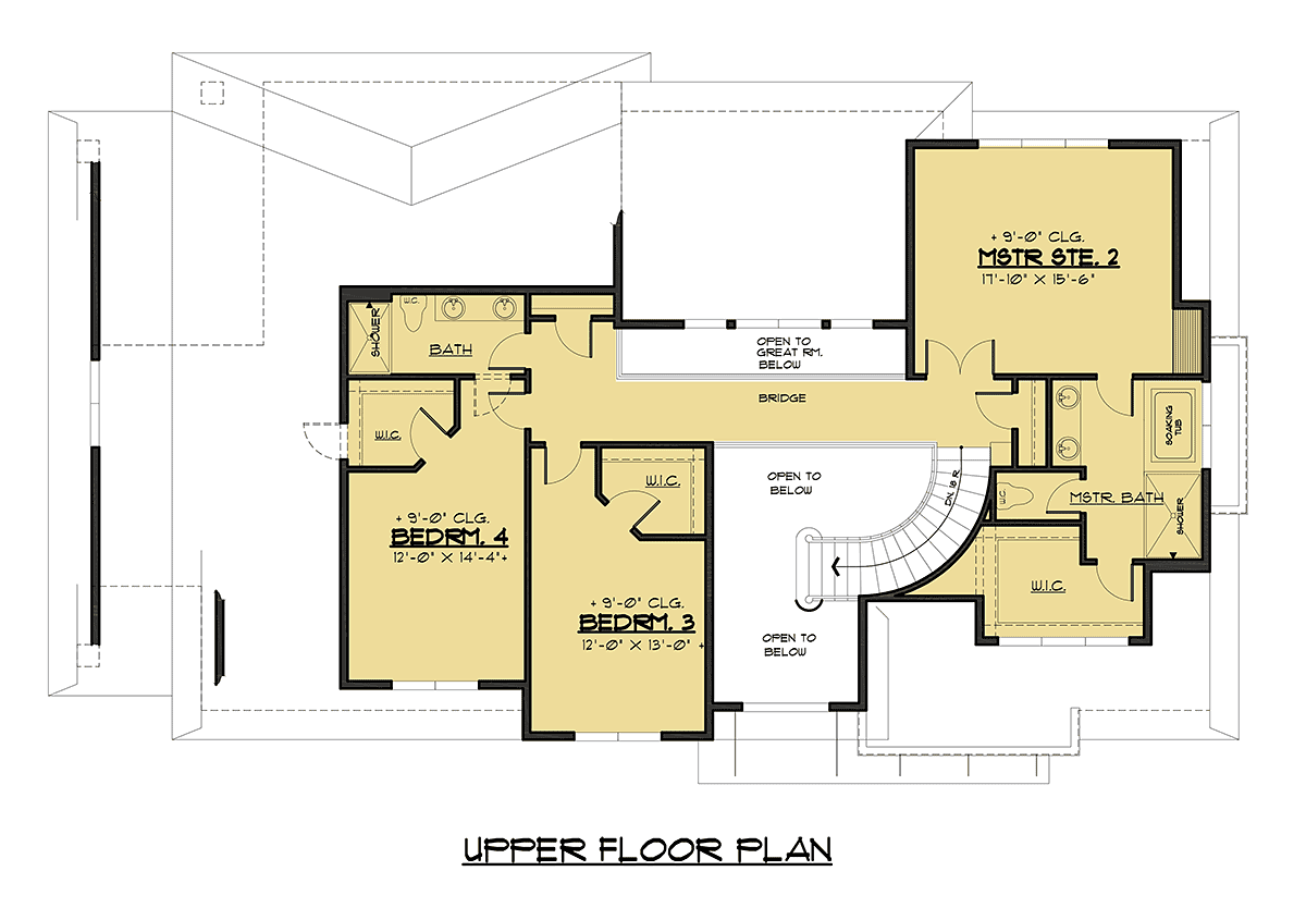 House Plan 81917 - Modern Style With 3809 Sq Ft, 4 Bed, 3 Bath, 1