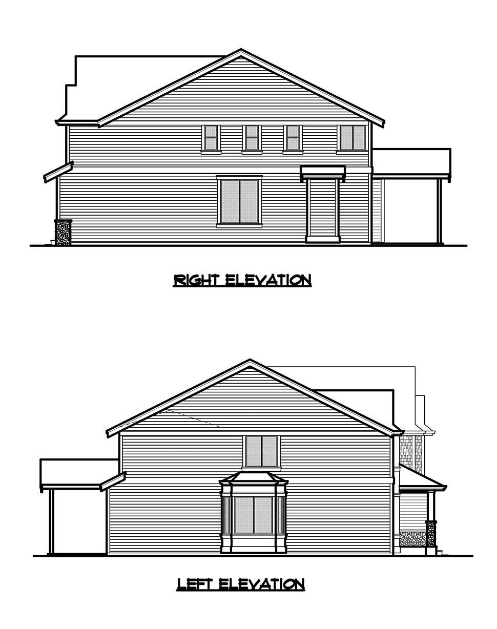 Craftsman, Traditional Plan with 3263 Sq. Ft., 4 Bedrooms, 3 Bathrooms, 2 Car Garage Picture 17