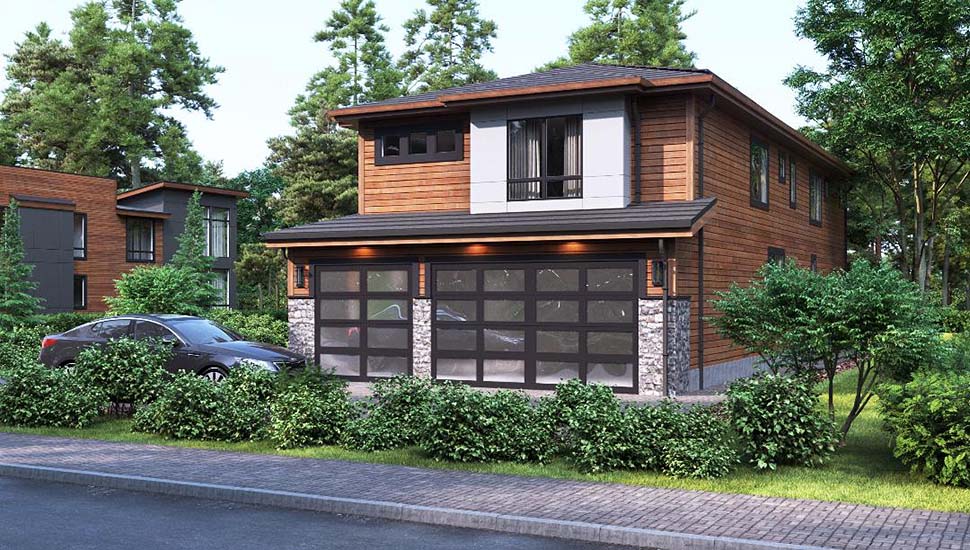 Contemporary, Modern Plan with 3864 Sq. Ft., 3 Bedrooms, 4 Bathrooms, 3 Car Garage Picture 3