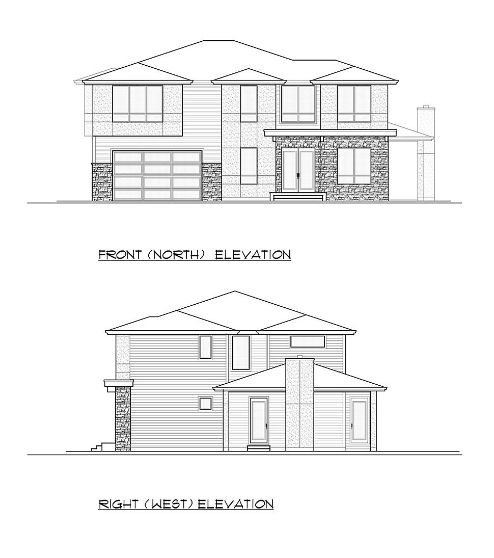 Contemporary, Modern Plan with 3355 Sq. Ft., 4 Bedrooms, 3 Bathrooms, 2 Car Garage Picture 4