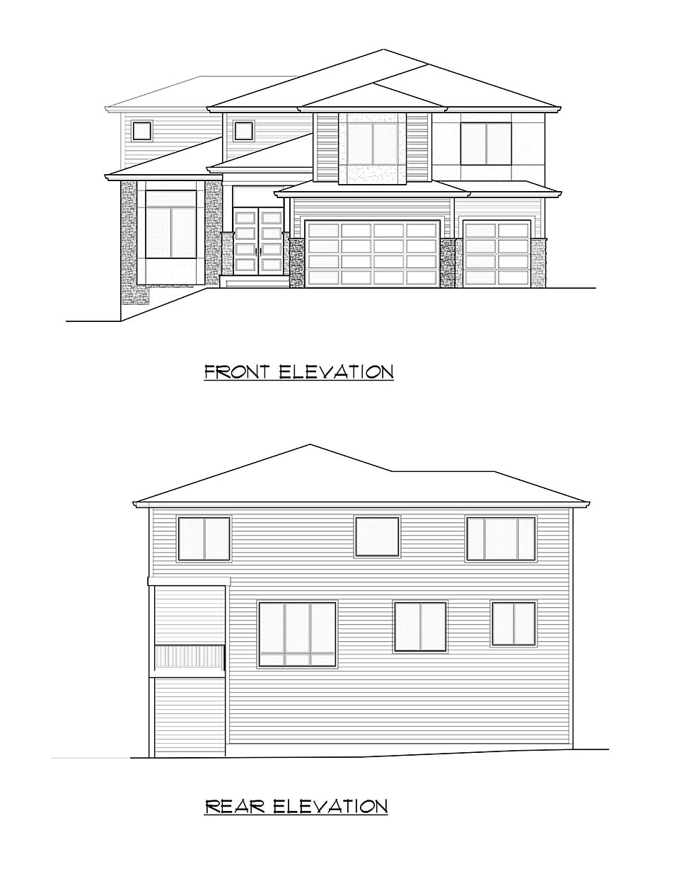 Contemporary, Modern Plan with 3370 Sq. Ft., 4 Bedrooms, 5 Bathrooms, 3 Car Garage Picture 4