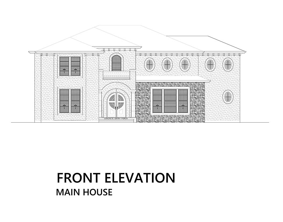Mediterranean Plan with 4206 Sq. Ft., 4 Bedrooms, 5 Bathrooms Picture 5