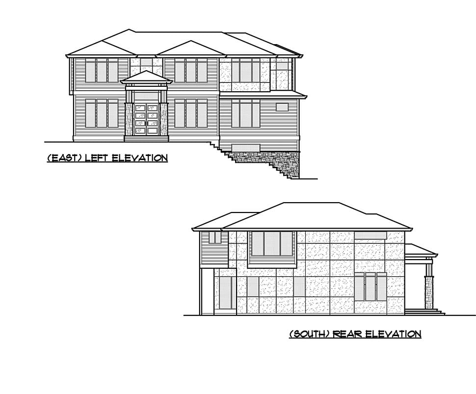 Contemporary, Modern Plan with 4417 Sq. Ft., 5 Bedrooms, 5 Bathrooms, 2 Car Garage Picture 5