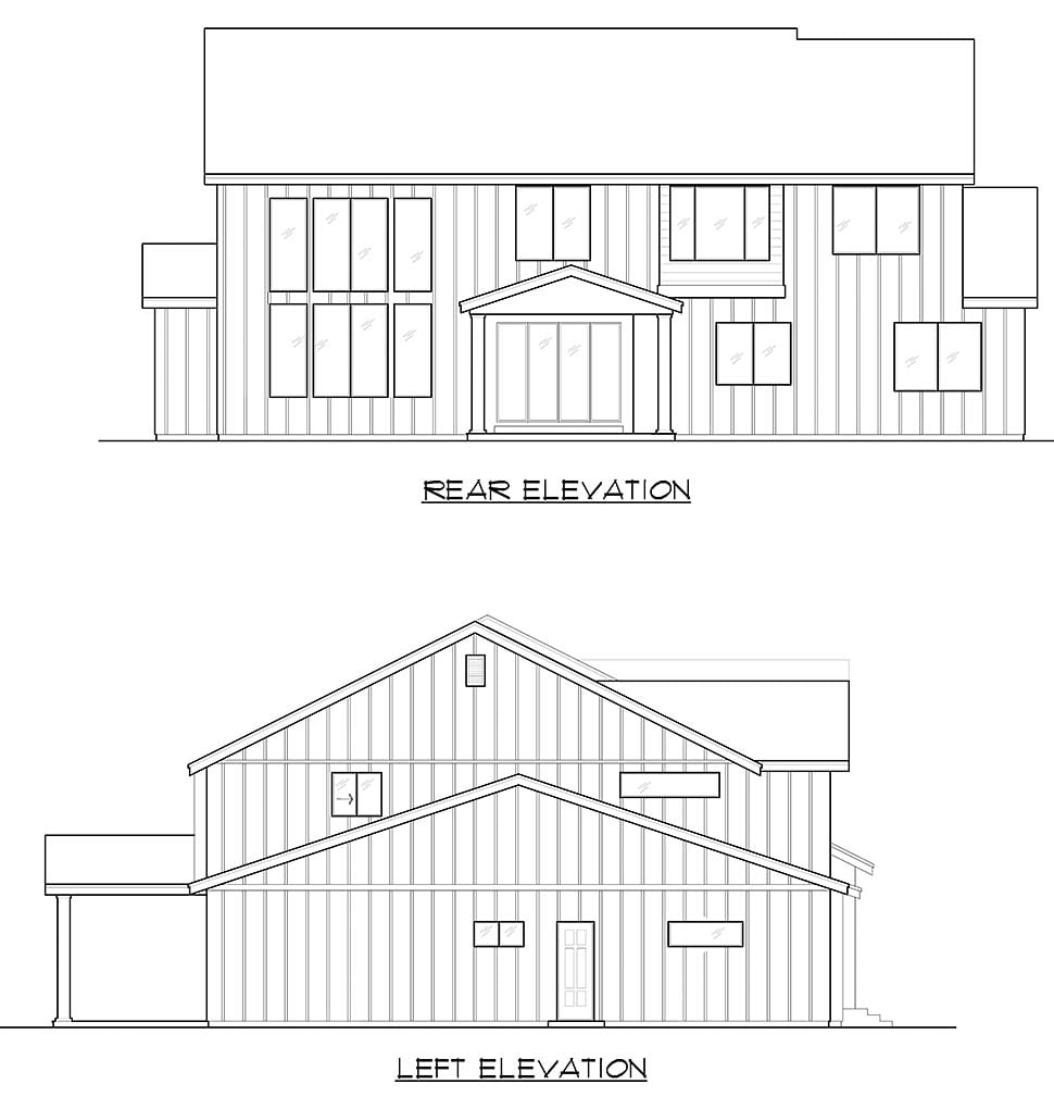 Craftsman, Farmhouse, Traditional Plan with 4941 Sq. Ft., 5 Bedrooms, 6 Bathrooms, 3 Car Garage Picture 5