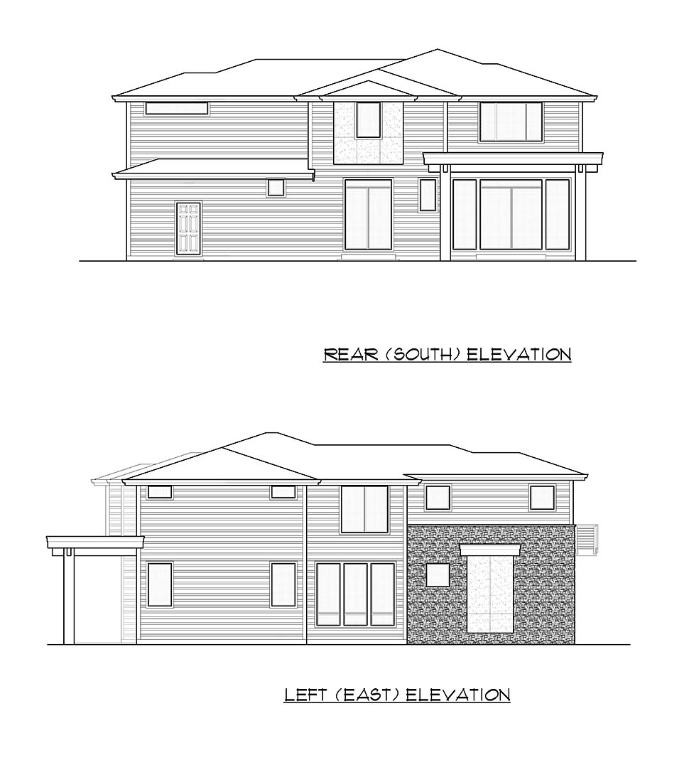 Contemporary, European Plan with 3794 Sq. Ft., 5 Bedrooms, 5 Bathrooms, 3 Car Garage Picture 5