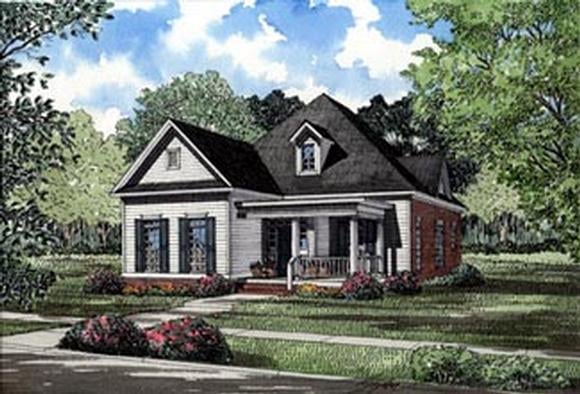 Country House Plan 82016 with 3 Beds, 2 Baths, 2 Car Garage Elevation