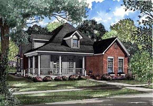 Country, Farmhouse House Plan 82020 with 3 Beds, 2 Baths Elevation