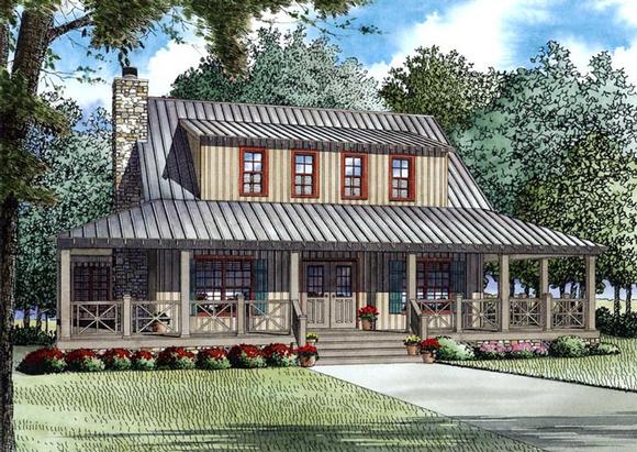 Country, Farmhouse House Plan 82167 with 3 Beds, 3 Baths Elevation