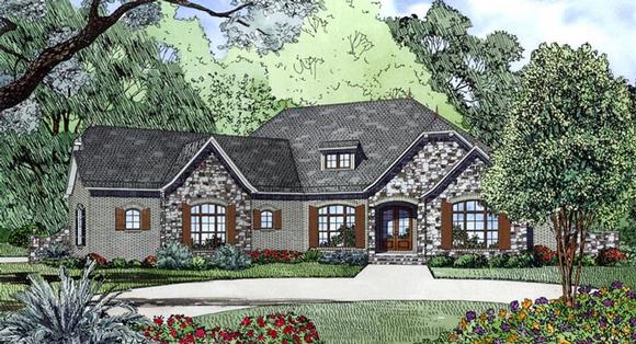 Contemporary House Plan 82171 with 4 Beds, 3 Baths, 2 Car Garage Elevation