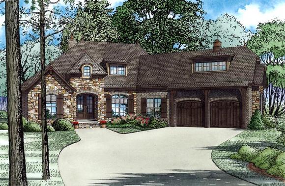 Contemporary House Plan 82176 with 4 Beds, 3 Baths, 2 Car Garage Elevation