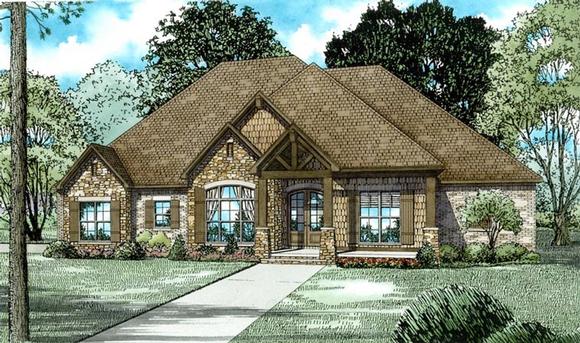 Traditional House Plan 82179 with 3 Beds, 3 Baths, 3 Car Garage Elevation