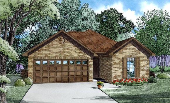 House Plan 82180 with 3 Beds, 3 Baths, 2 Car Garage Elevation