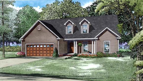 House Plan 82185 with 3 Beds, 3 Baths, 2 Car Garage Elevation