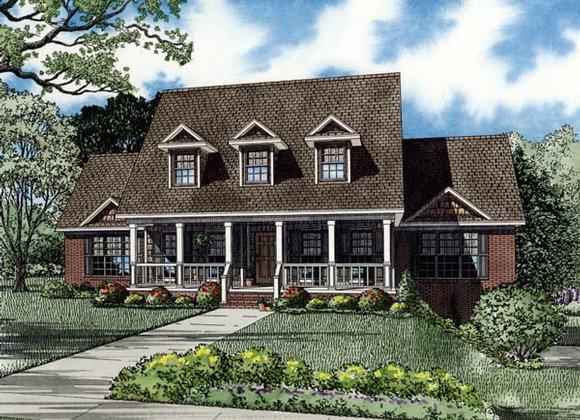 House Plan 82194 with 4 Beds, 2 Baths, 3 Car Garage Elevation