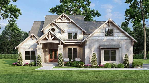 House Plan 82223 with 6 Beds, 5 Baths, 3 Car Garage Elevation