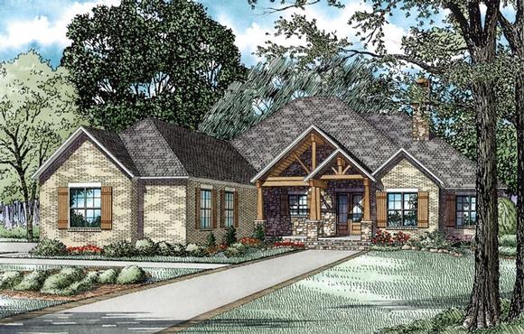 House Plan 82229 with 3 Beds, 3 Baths, 3 Car Garage Elevation