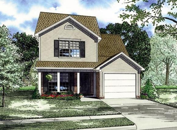 Traditional House Plan 82249 with 4 Beds, 4 Baths, 1 Car Garage Elevation
