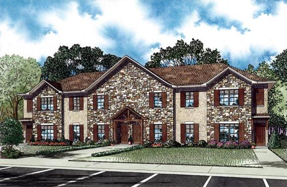 European Multi-Family Plan 82274 with 10 Beds, 10 Baths Elevation