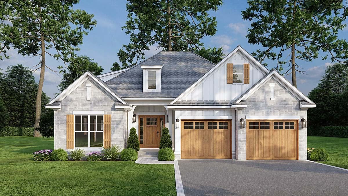 Plan with 2457 Sq. Ft., 3 Bedrooms, 3 Bathrooms, 2 Car Garage Elevation