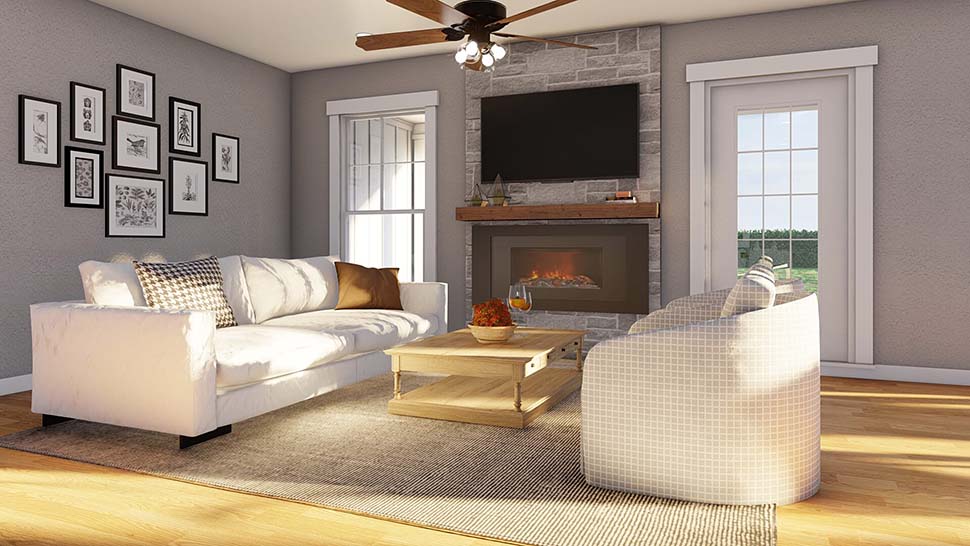 Plan with 2457 Sq. Ft., 3 Bedrooms, 3 Bathrooms, 2 Car Garage Picture 12