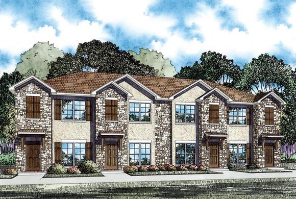 Multi-Family Plan 82286 with 8 Beds, 8 Baths Elevation